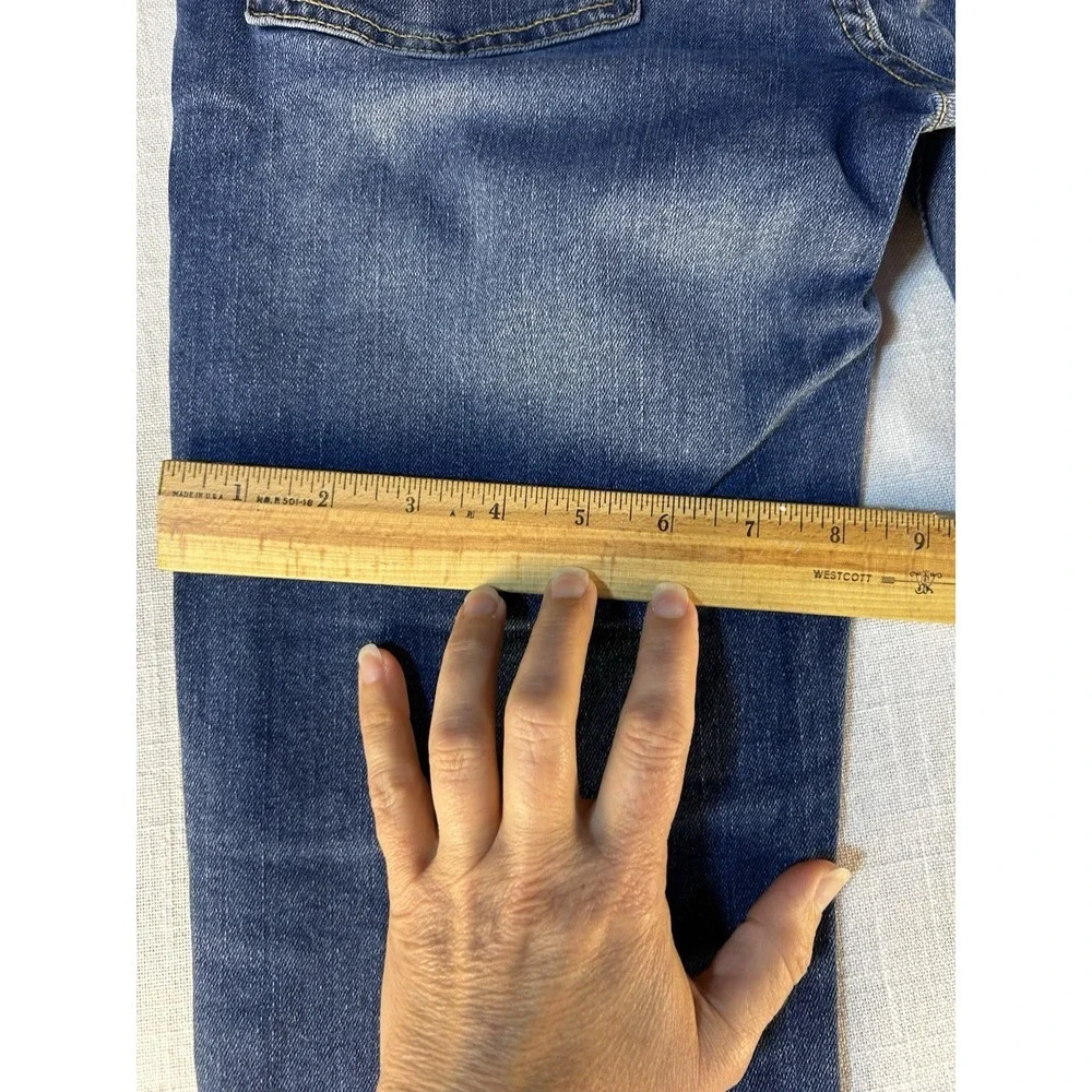 Old Navy Skinny Jeans Boys Size 16 Distressed Adjustable Waist Light Wash‎ Denim